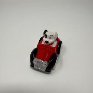 Fisher Price Little People Wheelies 101 Dalmatians Red Black Cruella Car RARE